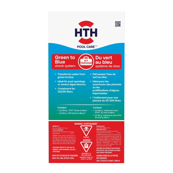 HTH Green to Blue Pool Shock System for Swimming Pools P4