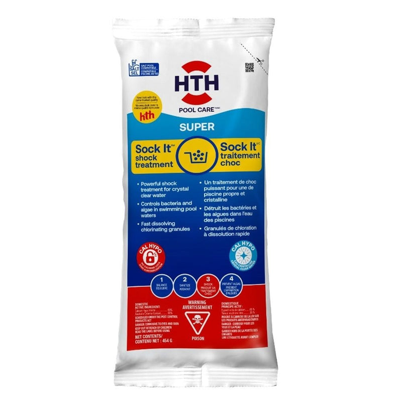 HTH Sock It, Pool Shock Treatment, Controls Bacteria & Algae in Swimming Pool L5