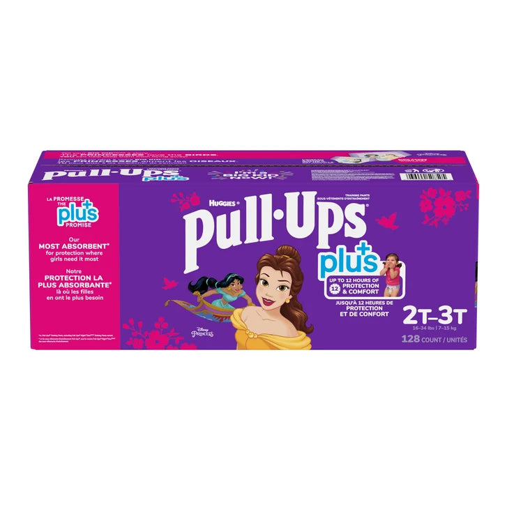 Huggies Pull-Ups Plus Training Pants 2T - 6T Girl N8