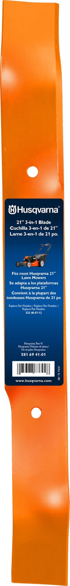 Husqvarna 3-in-1 Lawn Mower Replacement Blade, 21-in V7