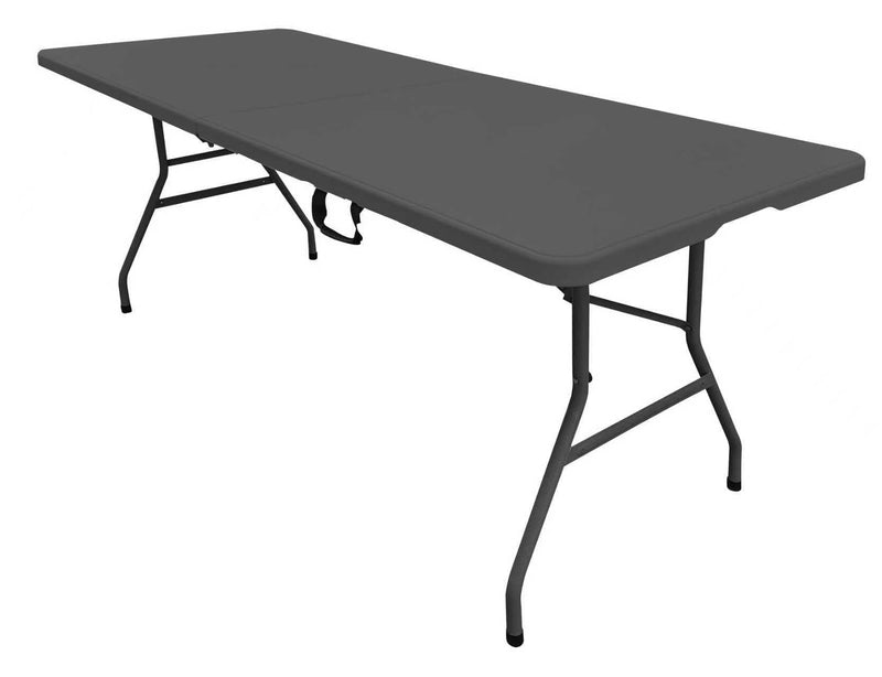 Iceberg 6' Folding Table, Black/Grey A0