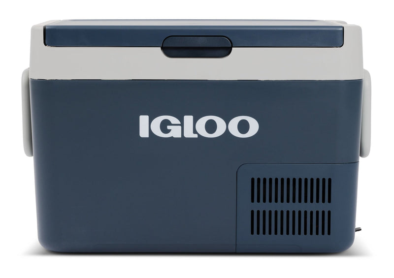 Igloo Portable Electric Compressor Cooler, Blue, 32 QT O9