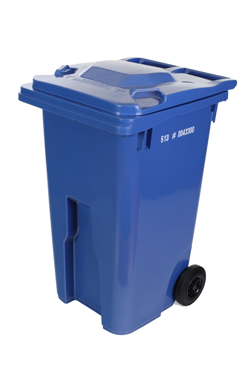IPL Mastercart 240-L Plastic Rectangular 8-in Wheeled Compost Bin/Recycling Bin/Garbage Can, Assorted Colours V6