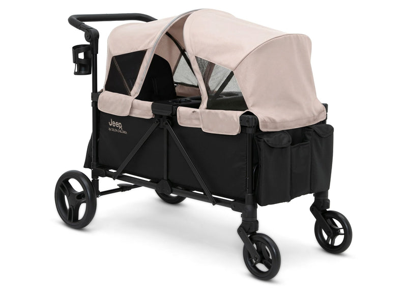 Jeep Evolve Stroller Wagon by Delta Children, Black/Tan J4