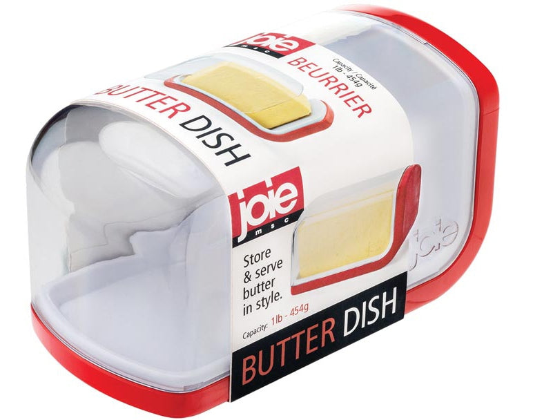 Joie Covered Plastic Butter Dish, 1-lb Butter Capacity, BPA Free M6