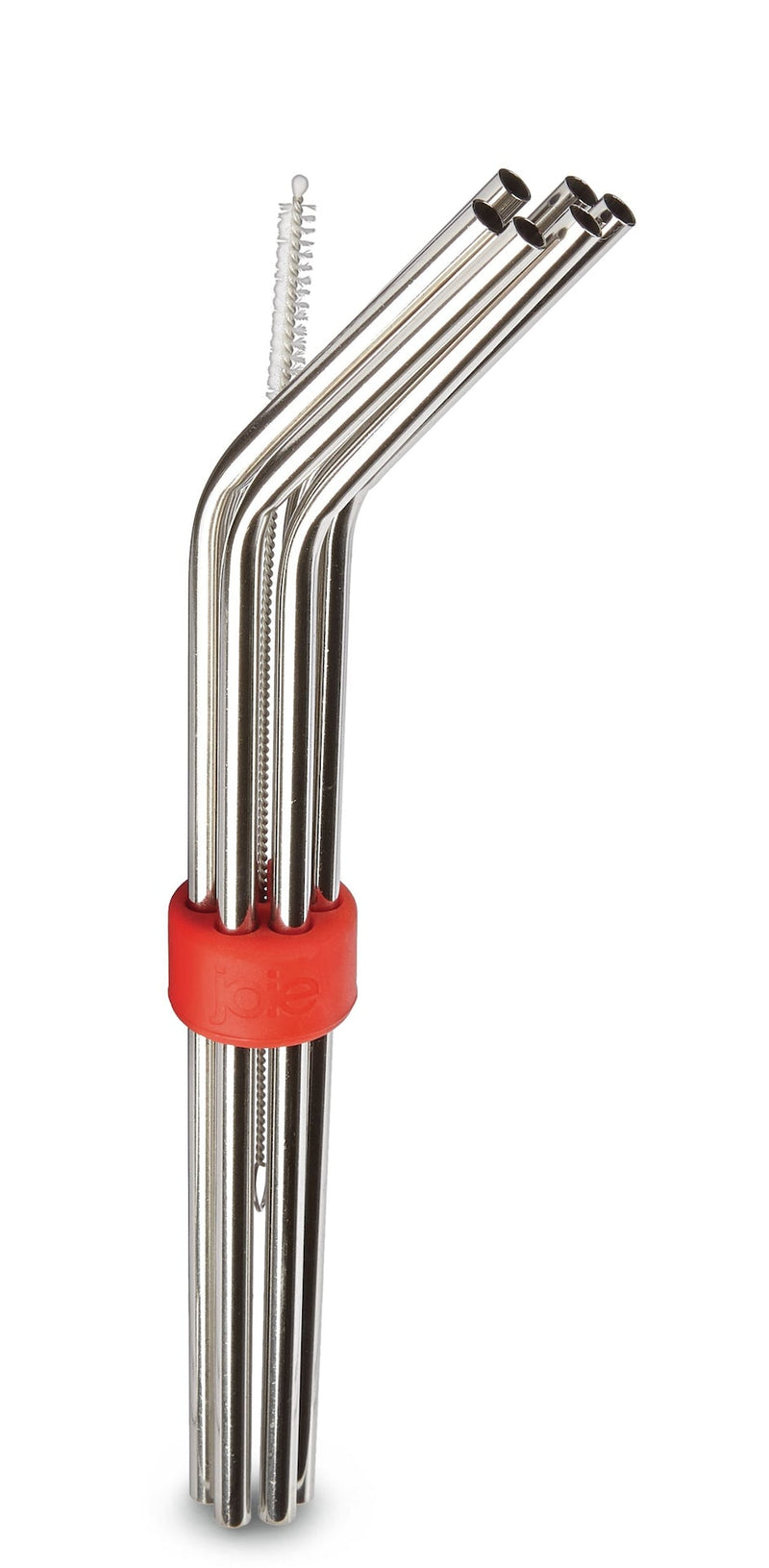 Joie Reusable Stainless Steel Straw Set, 8-pc, with Straw Cleaner E4