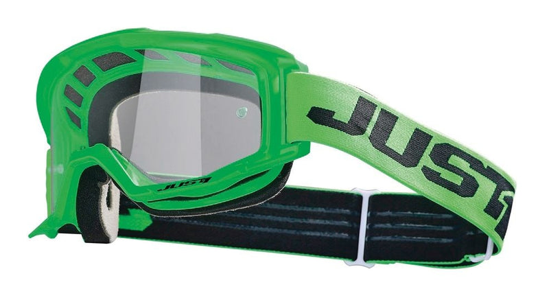 Just1 Vitro Powersports Anti-Fog Scratch-Resistant Goggles, Fluorescent Green P4