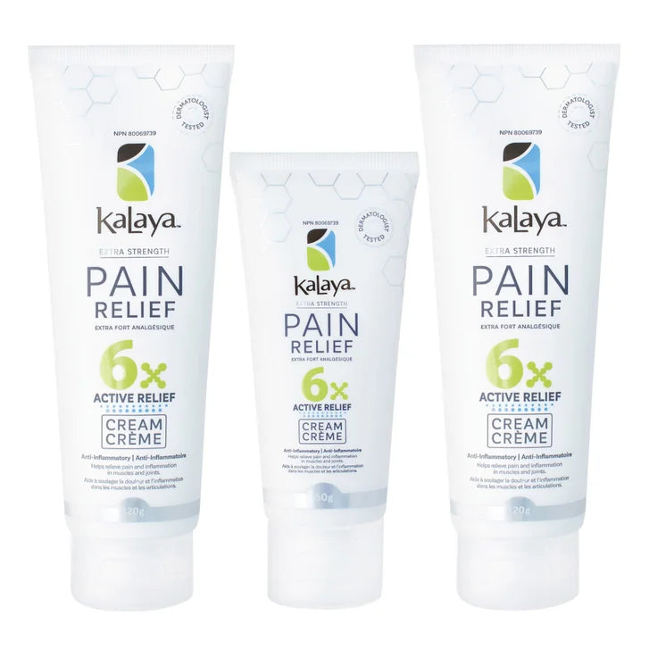 KaLaya 6x Extra Strength Pain Relief Cream, 2 x 120 g + 50 g K8