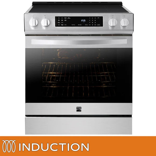 Kenmore 30 in. 5 cu ft. Stainless Steel Digital Control Induction Range with True Convection and Air Fry M4
