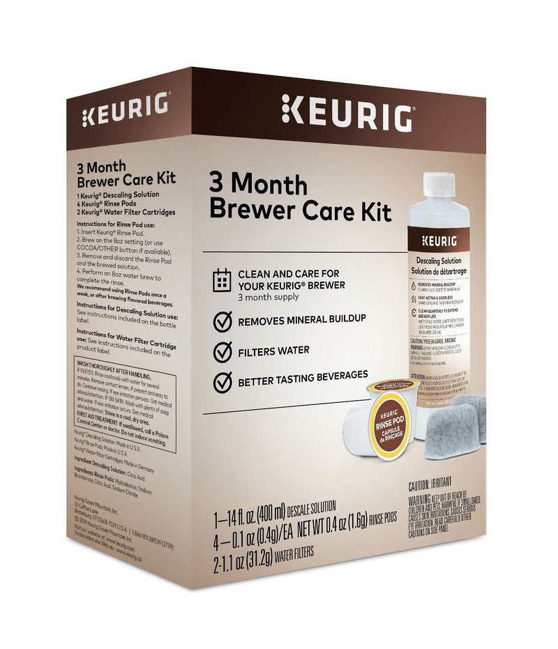 Keurig 3 Month Brewer Maintenance Care Kit F0