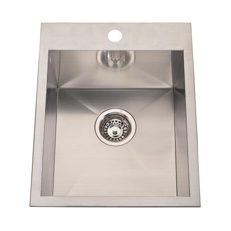 Kindred 1-Hole/1-Bowl Dual Mount Stainless Steel Sink W4