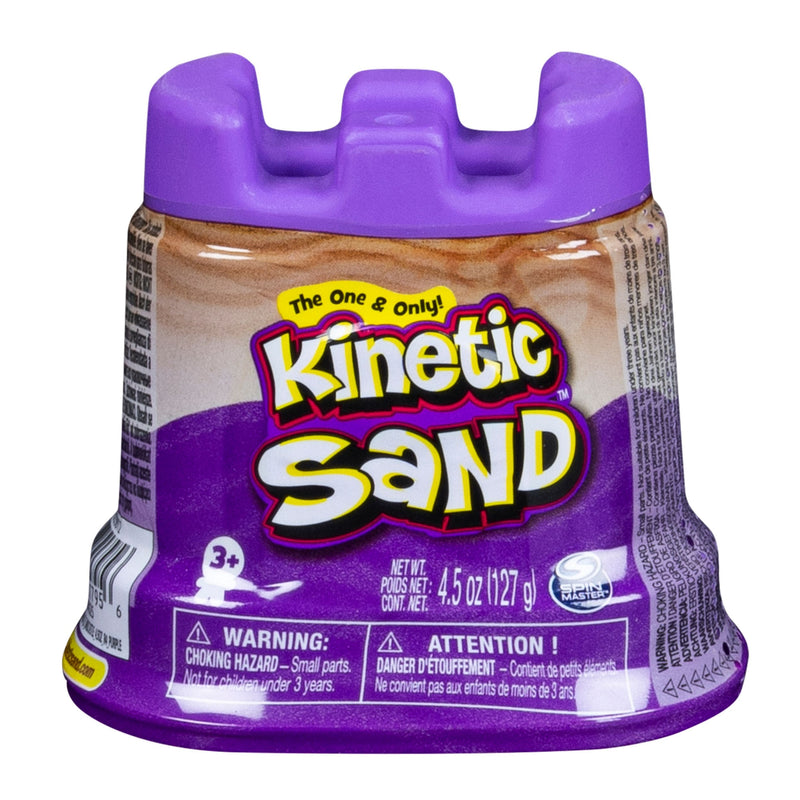 Kinetic Sand Kids Moldable Play Sand & Castle Container, 4.5-oz, Assorted Colours, Ages 3+ U6