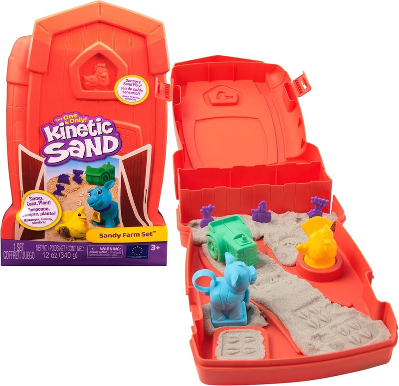 Kinetic Sand Single-Colour Sandy Farm Set for Ages 3+ W9