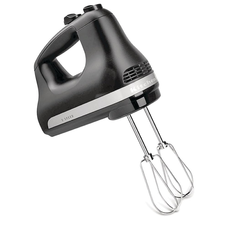 Kitchen Aid Compact 5-Speed Hand Mixer with Stainless Steel Accessories, Black I8