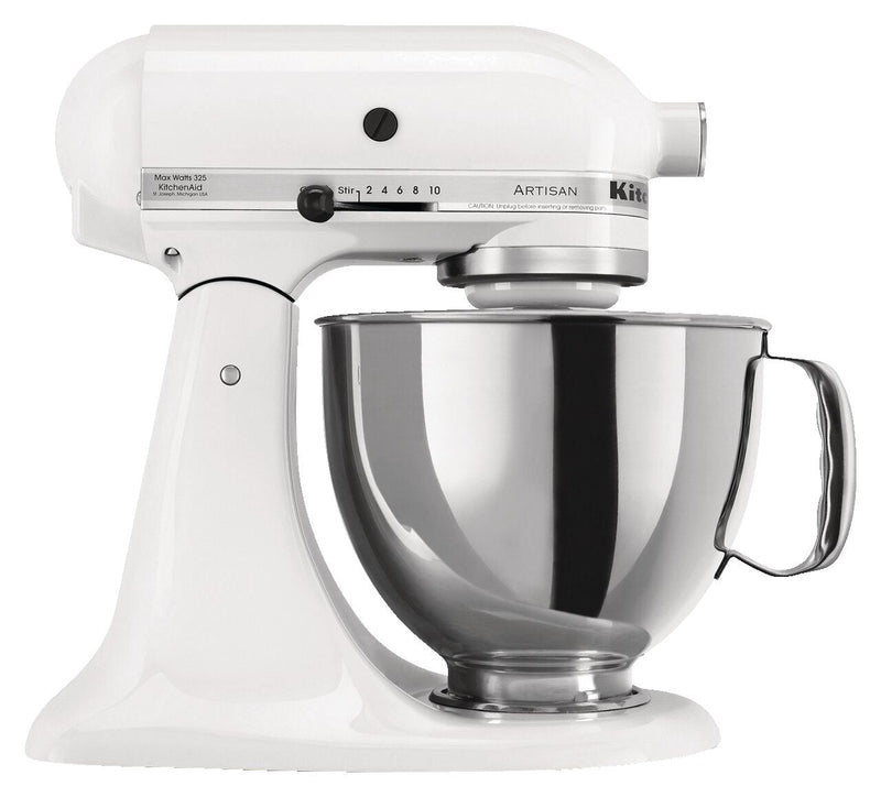 KitchenAid Artisan Series 5-Quart Tilt-Head Stand Mixer, White F8