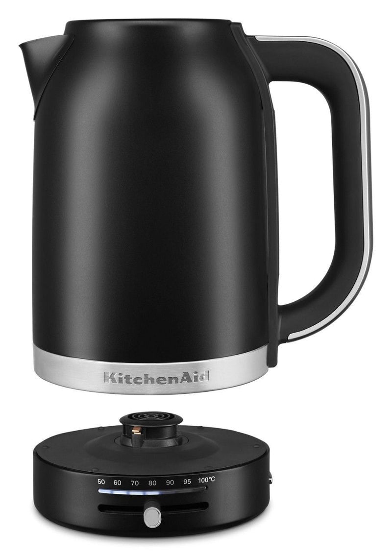 KITCHENAID Electric Kettle with Swivel Base, Matte Black, 1.7-L H1