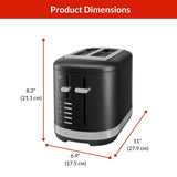 KITCHENAID Toaster with Extra-Wide Slots, Matte Black
