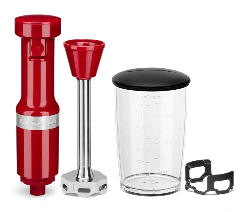 KitchenAid Variable Speed Corded Hand Blender with Blending Jar, Empire Red Z5