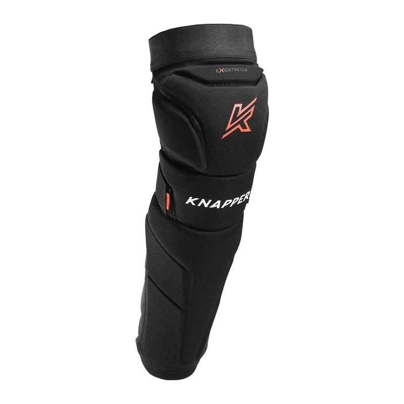 Knapper 555 Dek Hockey Shin Guards, Black, Assorted Sizes I9
