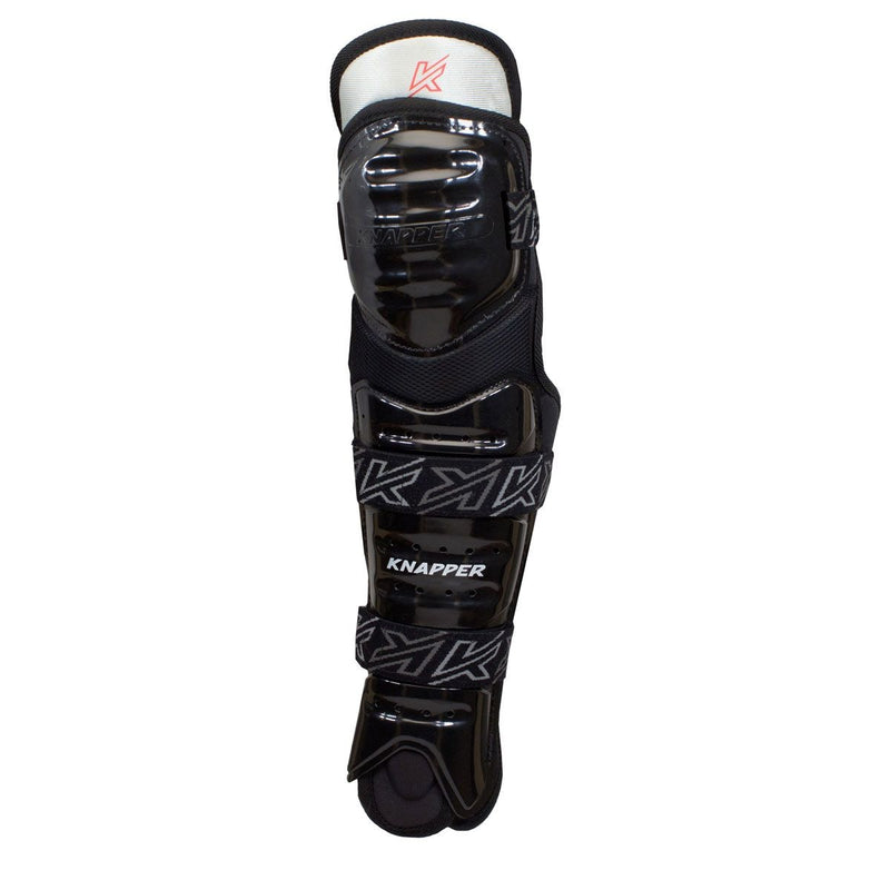 Knapper AK5 Dek Hockey Shin Guards, Black, Assorted Sizes K8
