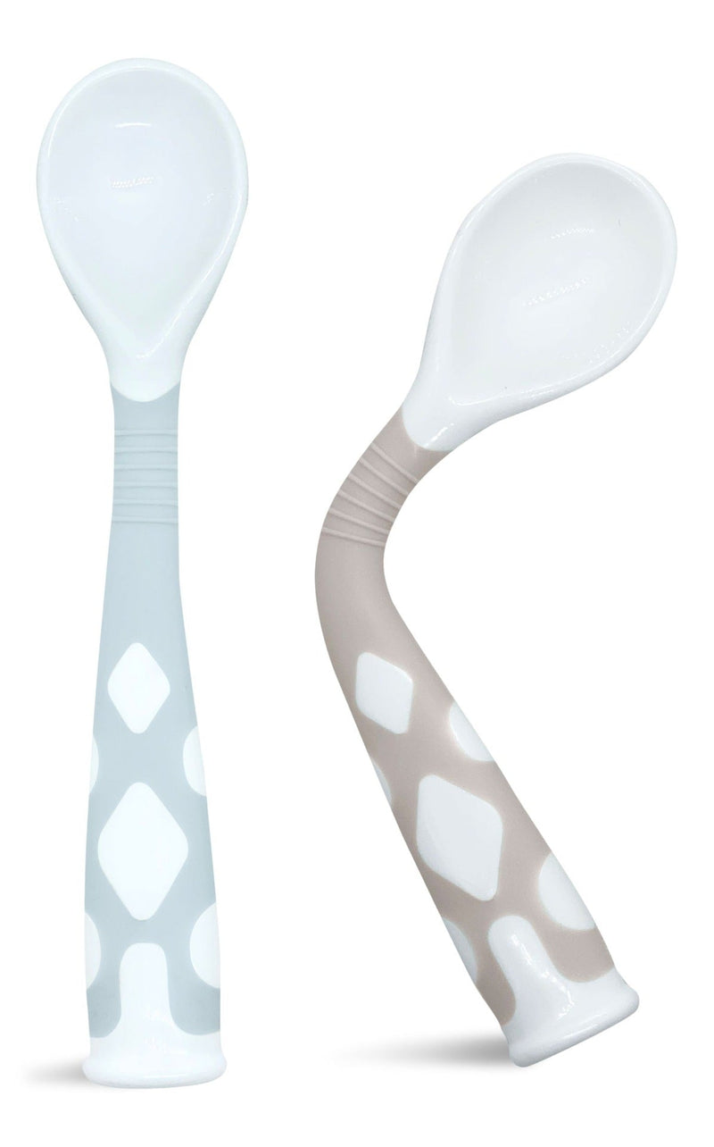 Kushies Silibend Spoons, Blue/Sand, 2-pk I6