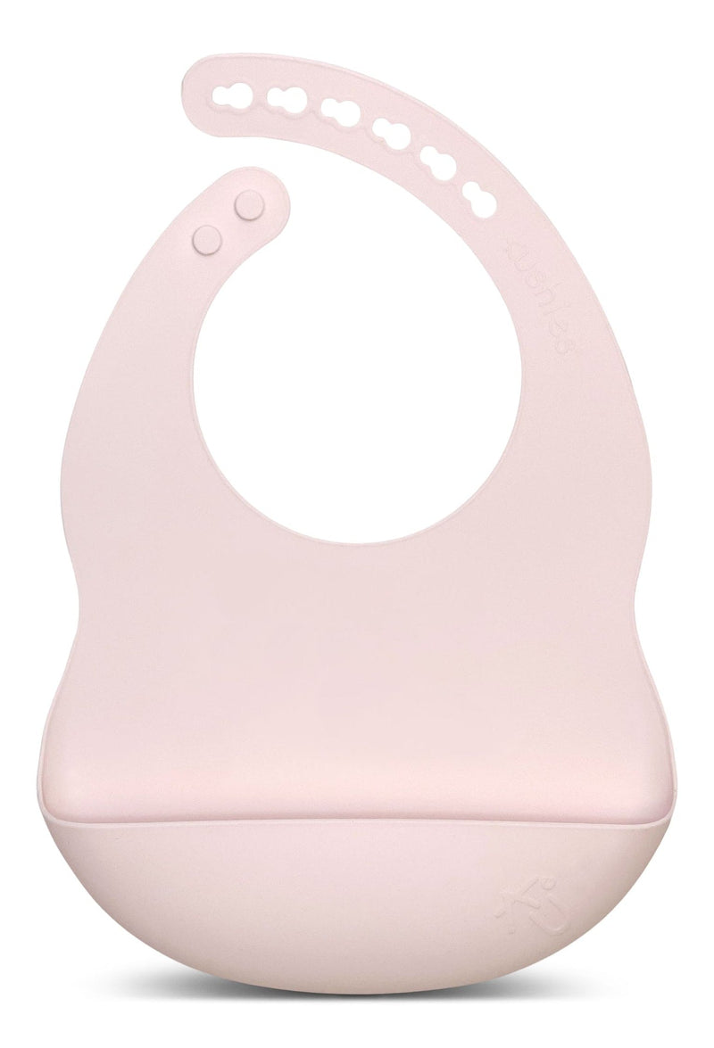 Kushies Silibib Silicone Feeding Bib, Pink L5