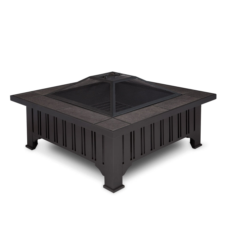 Lafayette Square Wood Burning Fire Pit in Black, 34-in H4