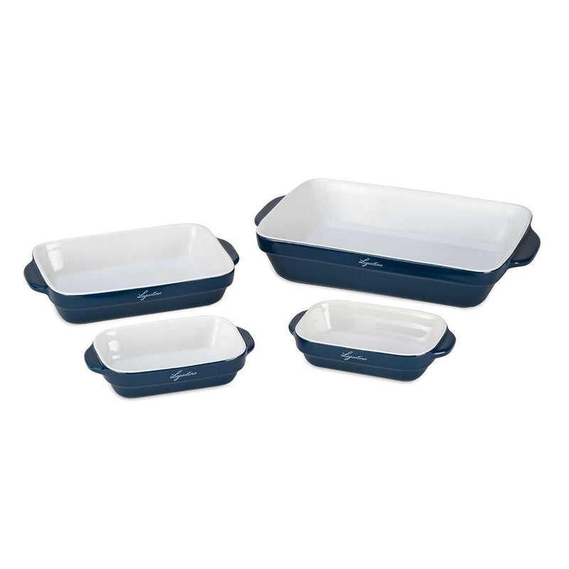 Lagostina Ceramic Bakeware Set, Blue, 4-pc P4