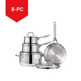Lagostina Classico Stainless Steel Cookware Set, 8-pc