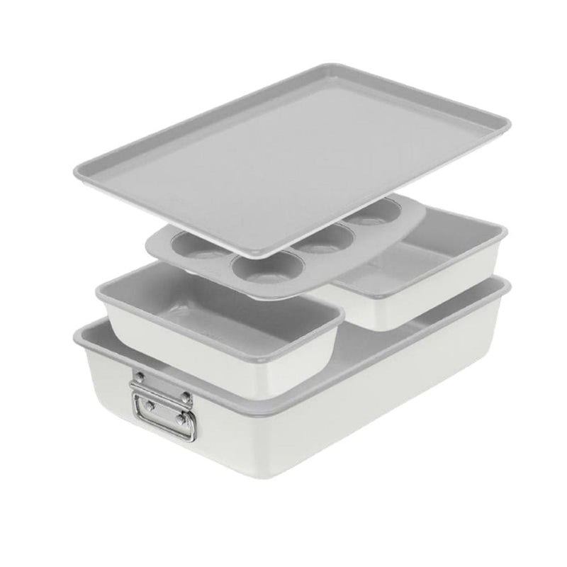 Lagostina Premium Stackable Cream Non-Stick Bakeware Set, 5-pc F7