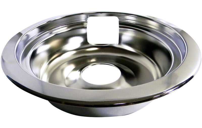 Laser 62469 Universal Stove Drip Pan with Trim Ring, Bright Chrome, 6-in S9