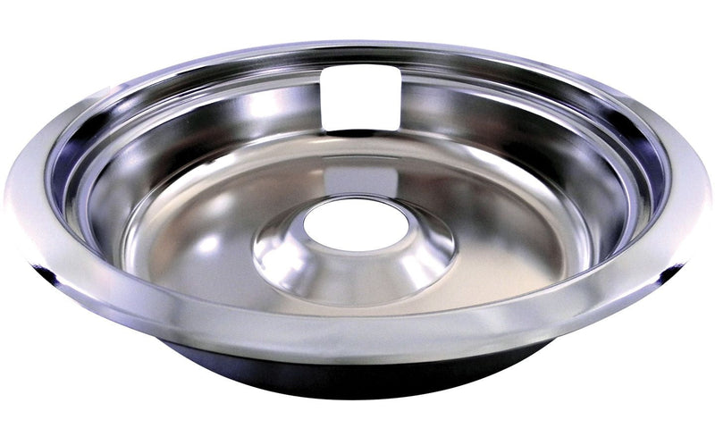 Laser 62470 Universal Stove Drip Pan with Trim Ring, Bright Chrome, 8-in B4