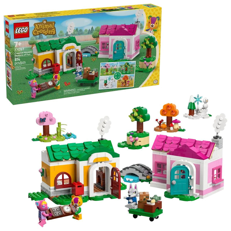 LEGO Animal Crossing Creative Houses: Seasons of Fun - 77057, 814-pcs, Ages 7+ W2
