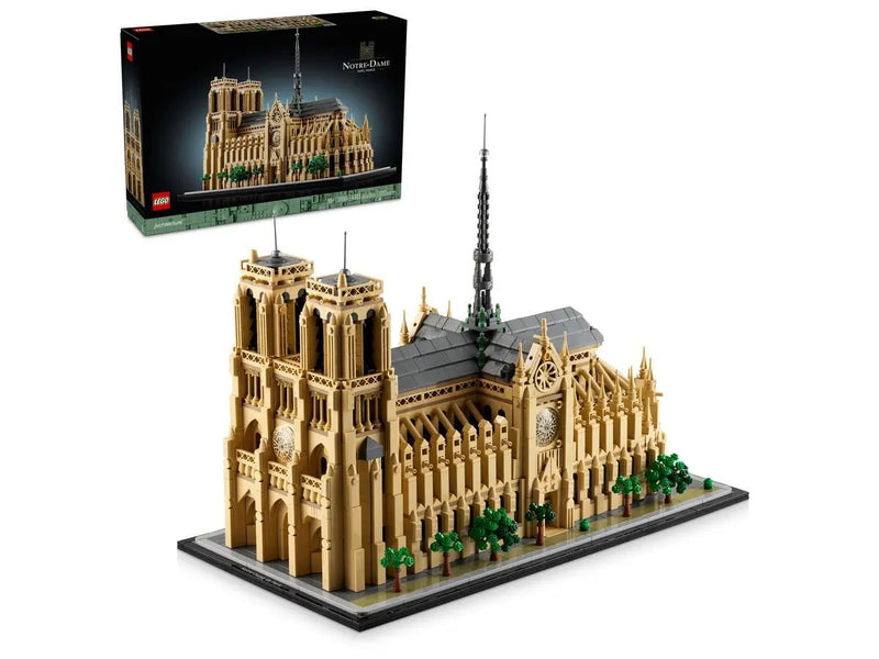 LEGO Architecture Landmarks Notre-Dame de Paris Building Set - 21061, 4383-pcs, Ages 18+ U0