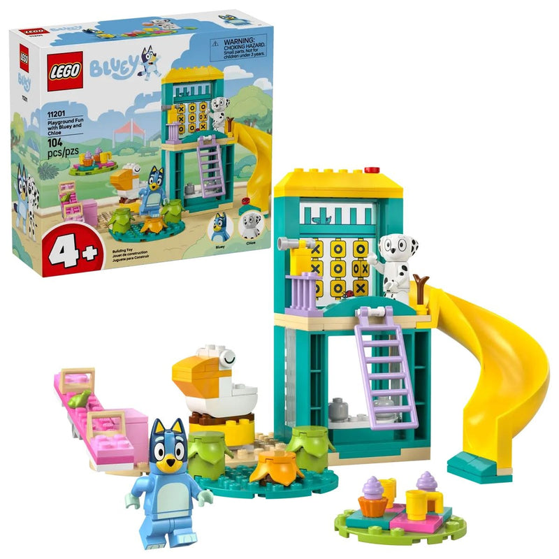 LEGO Bluey's Playground Fun with Bluey and Chloe - 11201, 104-pcs, Ages 4+ W4