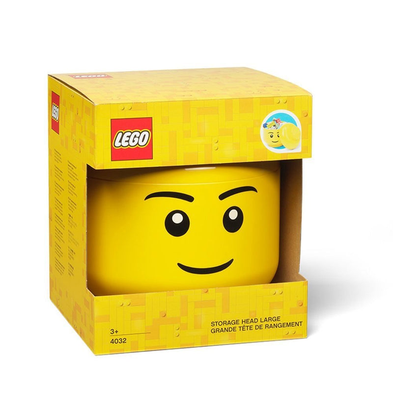LEGO Boy Head Portable Storage Container for Ages 5+ W9
