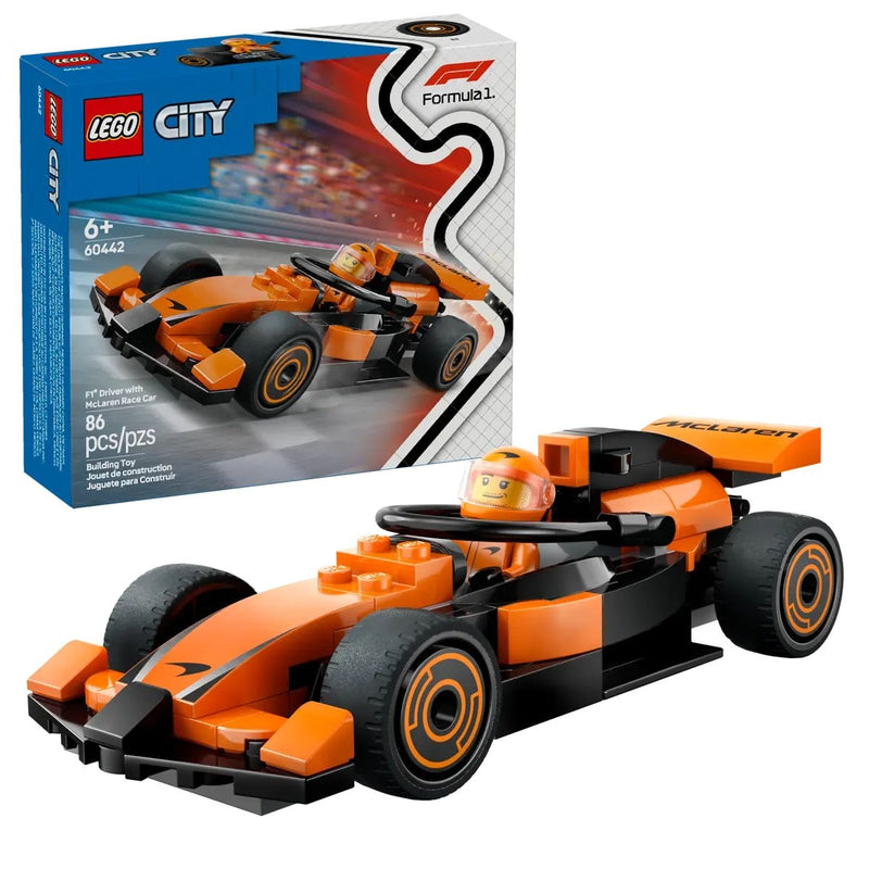 Lego City 60442 F1 Driver with McLaren Race Car, 86-pc Z1