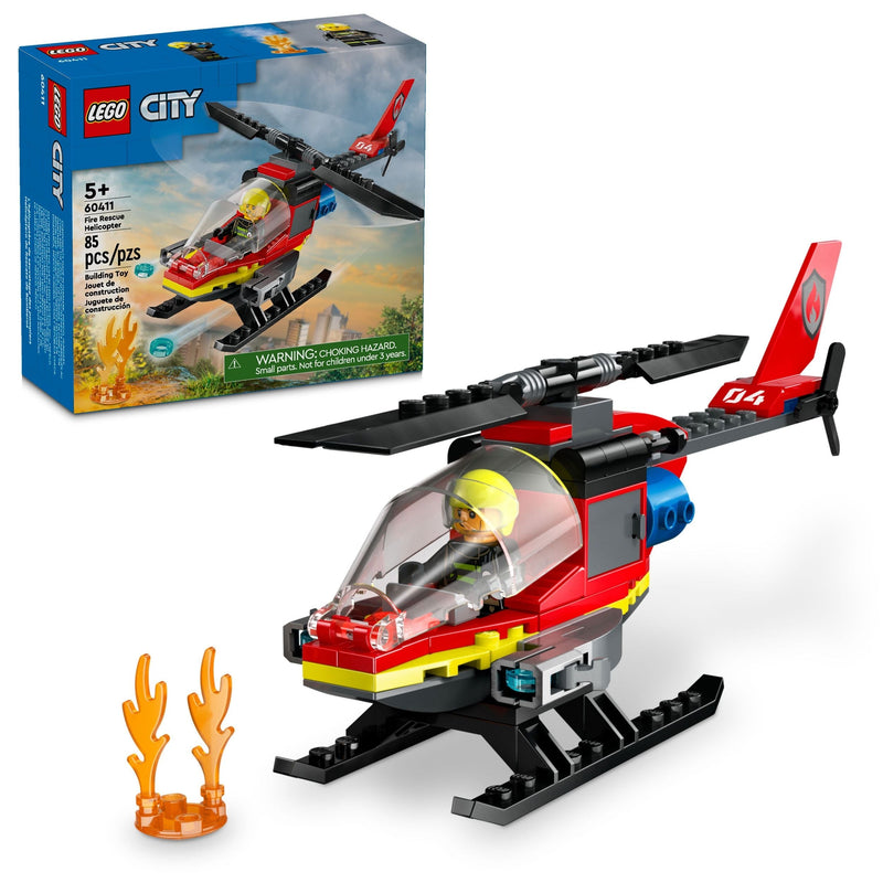 LEGO City Fire Rescue Helicopter - 60411, 85-pcs, Ages 5+ L2