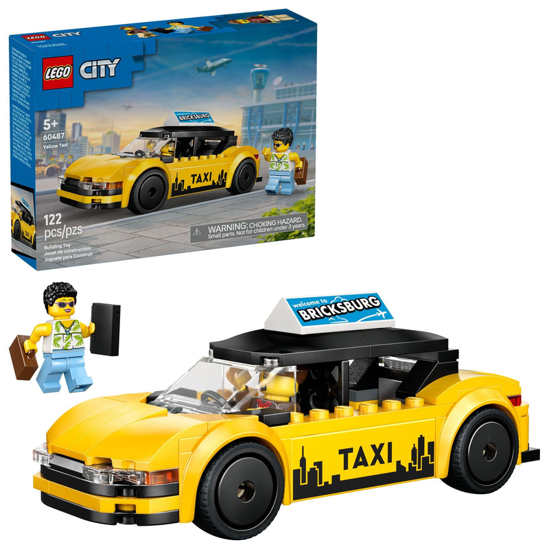 LEGO City Yellow Taxi Building Set - 60487, 122-pcs, Ages 5+ W7