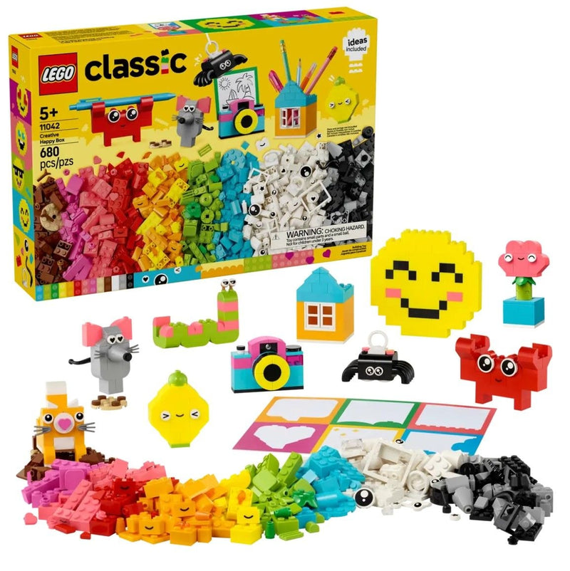 LEGO Classic Creative Happy Box - 11042, 680-pcs, Ages 5+ A6