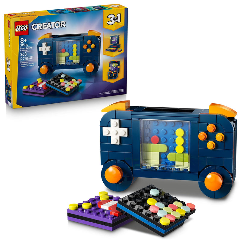 LEGO Creator 3-in-1 Retro Gaming Console Building Set - 31380, 268-pcs, Ages 8+ M6