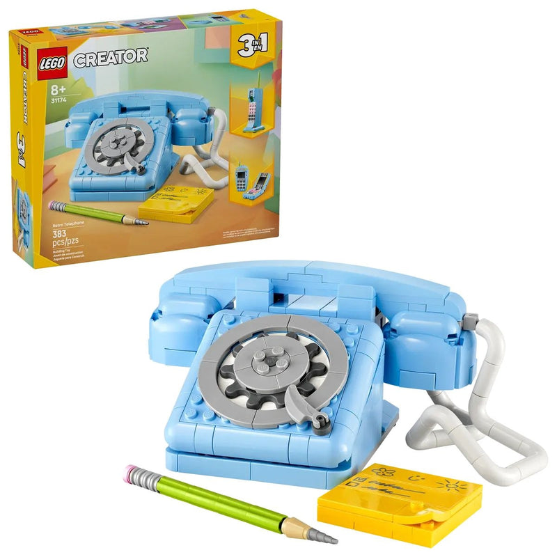 LEGO Creator 3-in-1 Retro Telephone - 31174, 383-pcs Ages 8+ C1