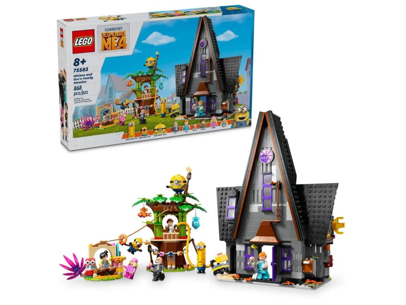 LEGO Despicable Me 4 Minions and Gru's Family Mansion - 75583, 868-pcs, Ages 8+ Y9