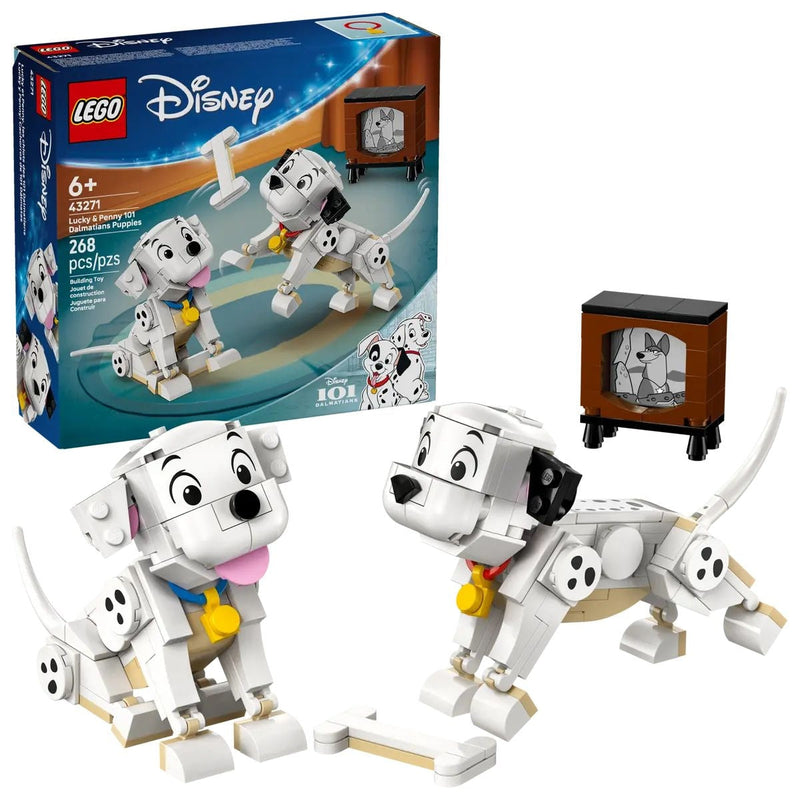 LEGO Disney Lucky and Penny 101 Dalmatians Puppies - 43271, 268-pcs, Ages 6+ Y1