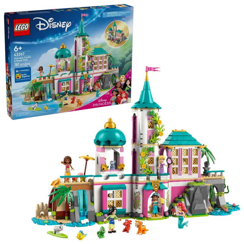 LEGO Disney Princess Castle and Royal Pets - 43267, 787-pcs, Ages 6+ L6