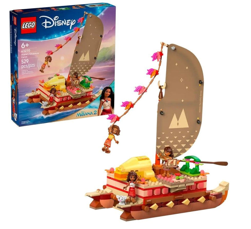 LEGO Disney Princess Moana's Adventure Canoe - 43270, 529-pcs, Ages 6+ U7