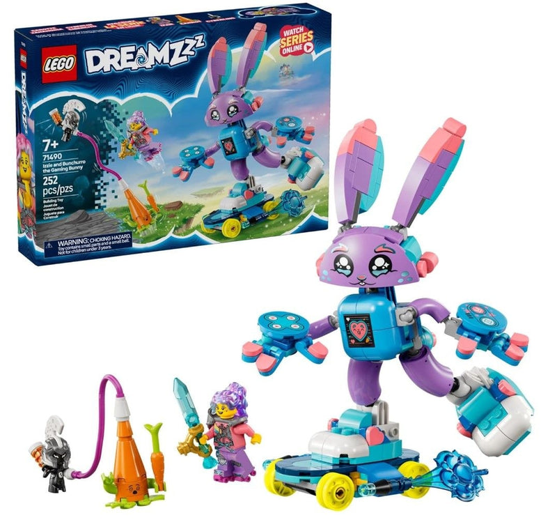 LEGO DREAMZzz Izzie and Bunchurro the Gaming Bunny - 71490, 252-pcs, Ages 7+ T4