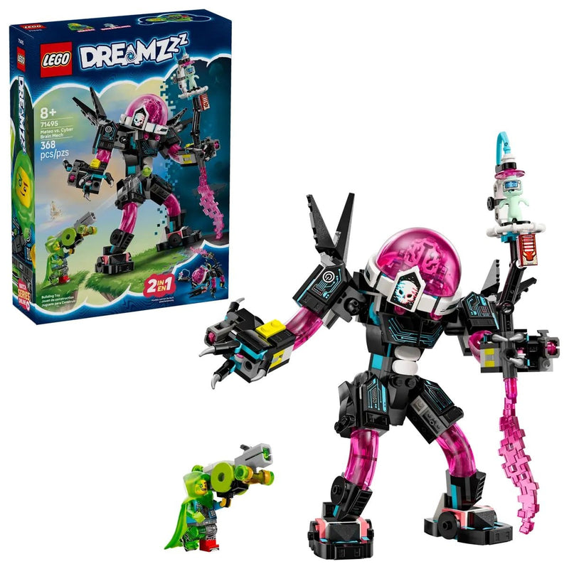 LEGO DREAMZzz Mateo vs. Cyber Brain Mech Robot - 71495, 368-pcs, Ages 8+ C3