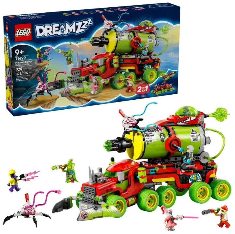 LEGO DREAMZzz Mateo's Spray Paint Truck - 71499, 929-pcs, Ages 9+ B7