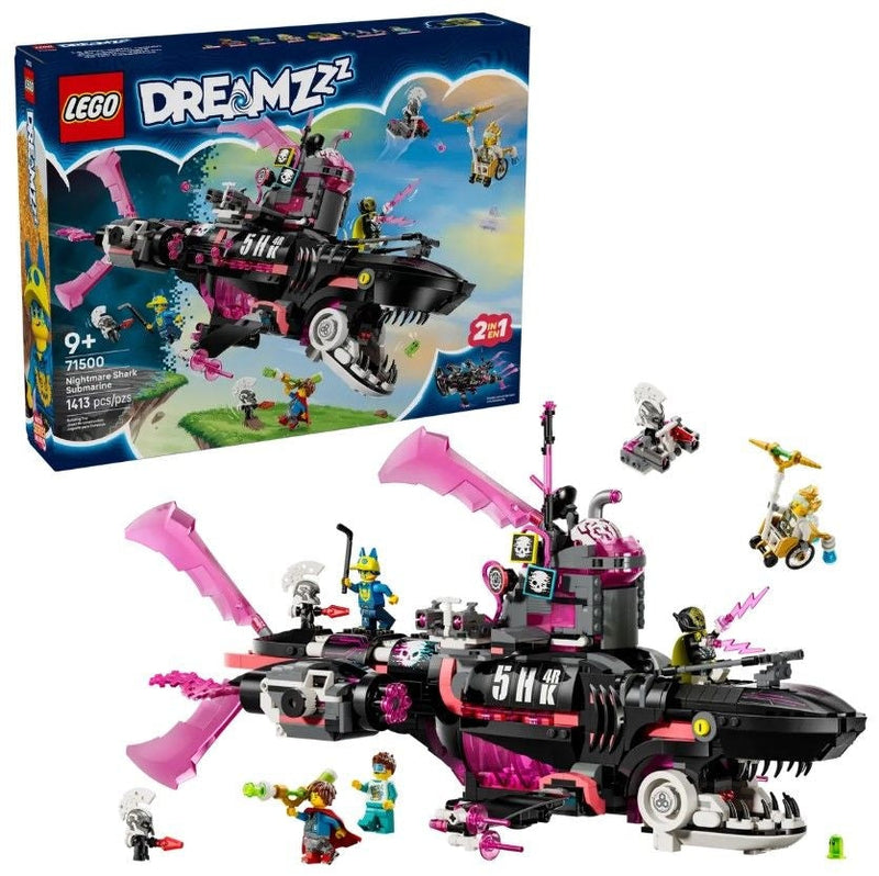 LEGO DREAMZzz Nightmare Shark Submarine - 71500, 1413-pcs, Ages 9+ O1